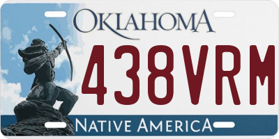 OK license plate 438VRM