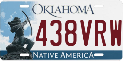 OK license plate 438VRW