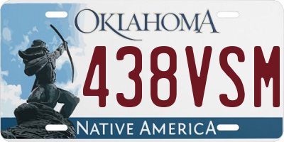 OK license plate 438VSM