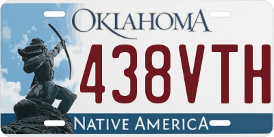 OK license plate 438VTH