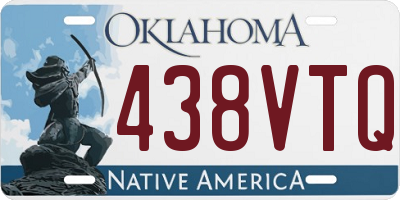 OK license plate 438VTQ