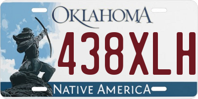 OK license plate 438XLH