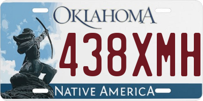 OK license plate 438XMH