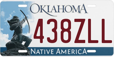 OK license plate 438ZLL