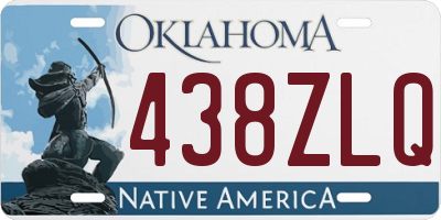 OK license plate 438ZLQ