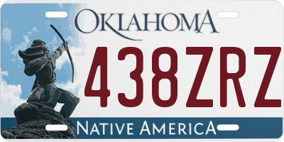 OK license plate 438ZRZ