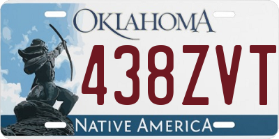 OK license plate 438ZVT