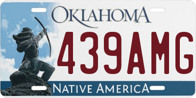 OK license plate 439AMG