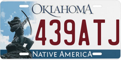 OK license plate 439ATJ