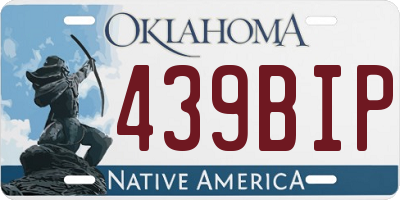 OK license plate 439BIP