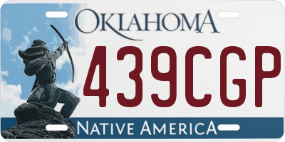 OK license plate 439CGP