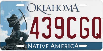 OK license plate 439CGQ