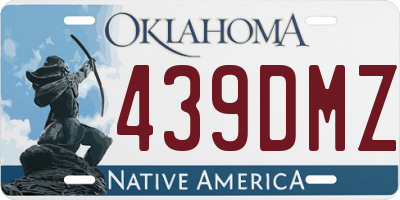 OK license plate 439DMZ