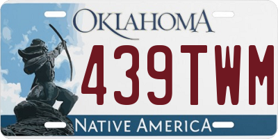 OK license plate 439TWM