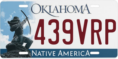 OK license plate 439VRP