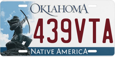OK license plate 439VTA