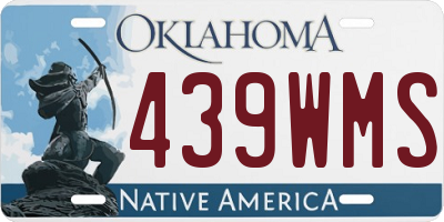 OK license plate 439WMS