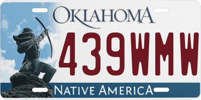 OK license plate 439WMW
