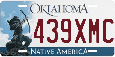OK license plate 439XMC
