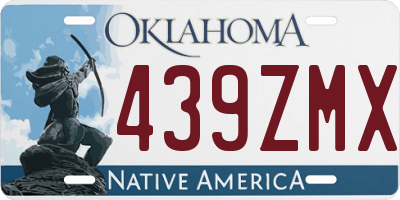 OK license plate 439ZMX