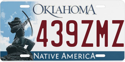 OK license plate 439ZMZ