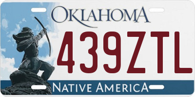 OK license plate 439ZTL