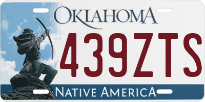 OK license plate 439ZTS