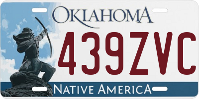 OK license plate 439ZVC