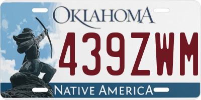 OK license plate 439ZWM