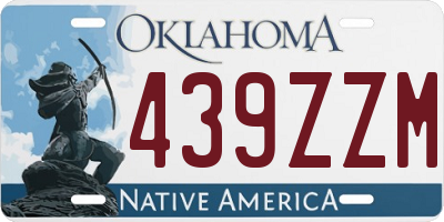 OK license plate 439ZZM