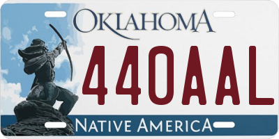 OK license plate 440AAL