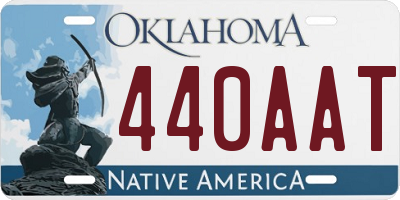 OK license plate 440AAT