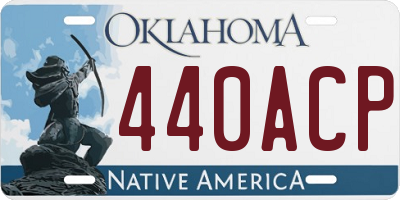 OK license plate 440ACP