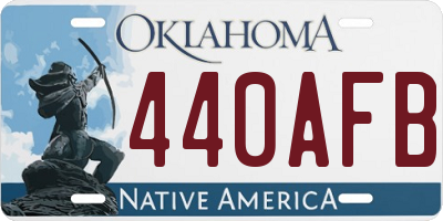 OK license plate 440AFB
