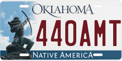 OK license plate 440AMT