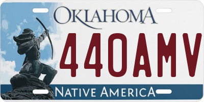OK license plate 440AMV