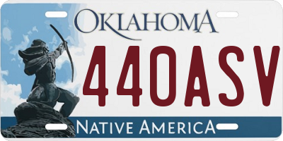 OK license plate 440ASV
