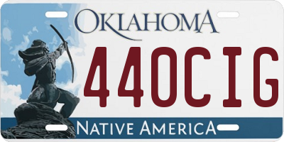 OK license plate 440CIG