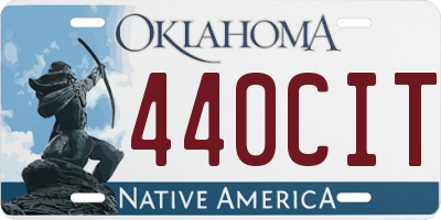 OK license plate 440CIT