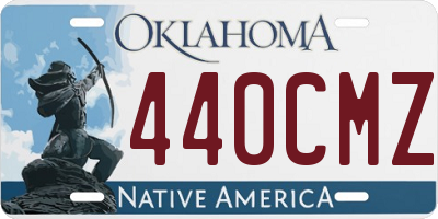 OK license plate 440CMZ