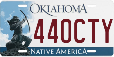 OK license plate 440CTY