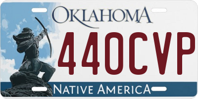 OK license plate 440CVP