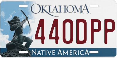 OK license plate 440DPP