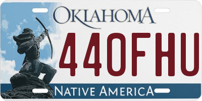 OK license plate 440FHU