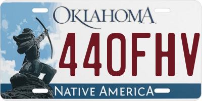 OK license plate 440FHV