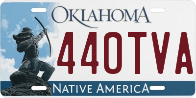 OK license plate 440TVA