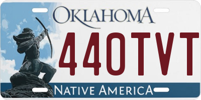 OK license plate 440TVT