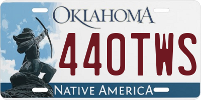 OK license plate 440TWS