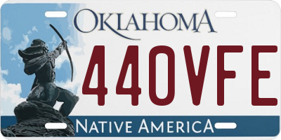 OK license plate 440VFE