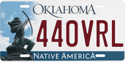 OK license plate 440VRL